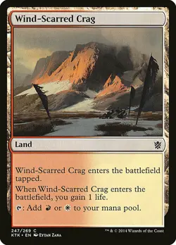 1x Wind-Scarred Crag - NM English MTG - Khans of Tarkir - Image 1