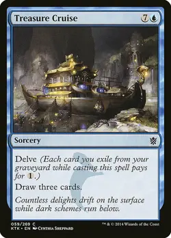 1x Treasure Cruise - NM English MTG - Khans of Tarkir - Image 1