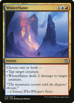 1x Winterflame - NM English MTG - Khans of Tarkir - Image 1