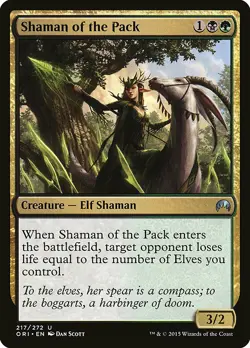 1x Shaman of The Pack - NM English MTG - Magic Origins - Image 1