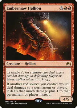 1x Embermaw Hellion - NM English MTG - Magic Origins - Image 1