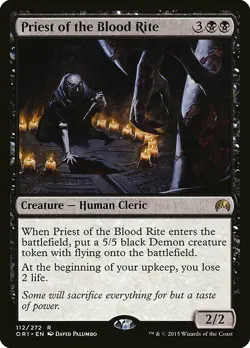 1x Priest of The Blood Rite - NM English MTG - Magic Origins - Image 1