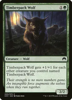 1x Timberpack Wolf - NM English MTG - Magic Origins - Image 1
