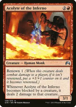 1x Acolyte of the Inferno - NM English MTG - Magic Origins - Image 1