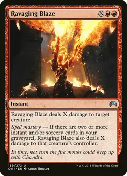1x Ravaging Blaze - NM English MTG - Magic Origins - Image 1