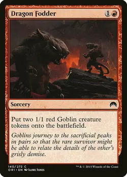 1x Dragon Fodder - NM English MTG - Magic Origins - Image 1