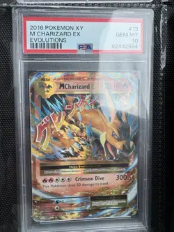 PSA 10 2016 POKEMON XY M CHARIZARD EX EVOLUTIONS - Image 1
