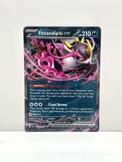 Pokemon TCG Fezandipiti EX 038/064 SV Shrouded Fable - Double Rare Holo- NM - Image 1