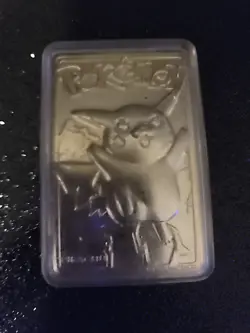 1999 Burger King Pokemon Pikachu Trading Card Gold Plated 23K Nintendo Burger - Image 2