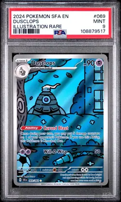 Pokemon Dusclops TCG Card 69/64 Shrouded Fable Holo PSA 9 - Image 1