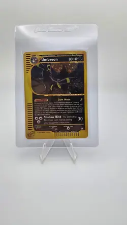 Umbreon Holo Aquapolis eng Holo Rare H29/H32 NM/LP ***PERFECT SWIRL*** Pokemon - Image 2