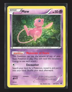 Pokemon XY - Fates Collide #29/124 Holo Rare Mew Holo - Image 1