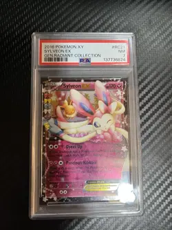 2016 POKEMON XY GENERATIONS RADIANT COLLECTION #RC21 SYLVEON EX PSA 7 - Image 1