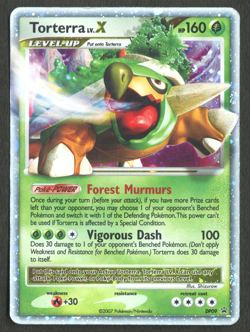 Pokemon TCG: Torterra LV.X DP09 Diamond and Pearl Black Star Promo - Image 1