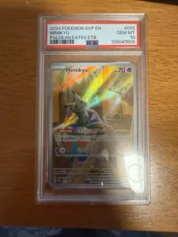 2024 POKEMON SVP EN-SV BLACK STAR PROMO #075 MIMIKYU PSA 10 - Image 1