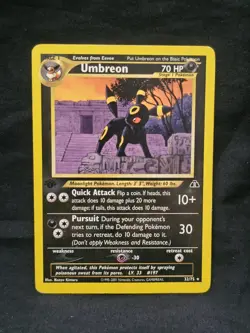 Pokemon Umbreon 32/75 Neo Discovery Regular 2001 Naoyo Kimura 70 HP - Image 1