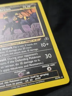 Pokemon Umbreon 32/75 Neo Discovery Regular 2001 Naoyo Kimura 70 HP - Image 4