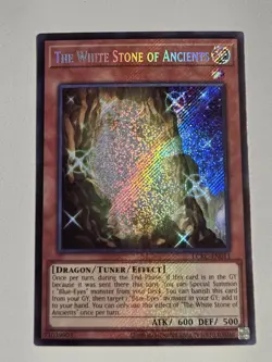 The White Stone of Ancients LCKC-EN011 Secret Rare Yugioh Unlimited Edition Mint - Image 1