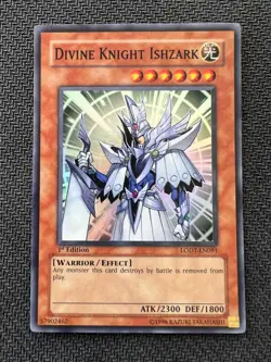Yugioh Divine Knight Ishzark 1st Edition Super Rare LODT-EN091 LP/NM - Image 1