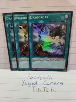 Yu-Gi-Oh Dragoroar X3 WSUP 1st Edition Super Light Played - Image 1