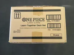 ONE PIECE LEARN TOGETHER DECK SET LD-01 FACTORY SEALED CASE 6 PIECES - Image 2