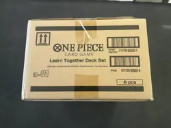 ONE PIECE LEARN TOGETHER DECK SET LD-01 FACTORY SEALED CASE 6 PIECES - Image 4
