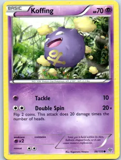Koffing 2012 56/135 Common Pokemon Card Regular - Image 1