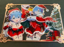 Goddess Story Gold METAL Card - Maiden Party - Serial Number #/200! Anime Rem - Image 2