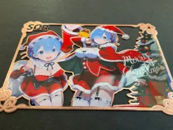 Goddess Story Gold METAL Card - Maiden Party - Serial Number #/200! Anime Rem - Image 3
