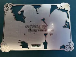 Goddess Story Gold METAL Card - Maiden Party - Serial Number #/200! Anime Rem - Image 4