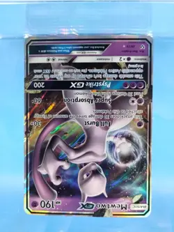 Pokemon Mewtwo GX Shining Legends Ultra Rare Holo Card #39/73 LP Condition - Image 1