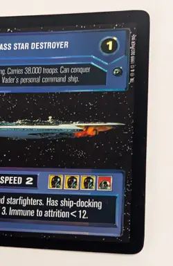 Star Wars CCG Executor Super Class Star Destroyer Rare Foil SRF Reflections Card - Image 4