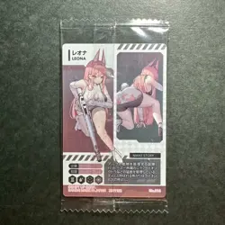 S2855 Leona 014 Nikke Goddess of Victory Wafer 4 Sealed Holo Wafer Card - Image 2