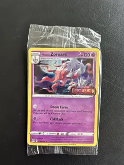Hisuian Zoroark Lost Origin Stamped 076/196 Sealed Promo Card Near Mint NM - Image 3