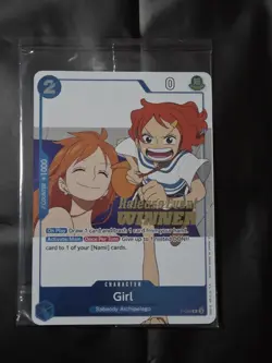 Girl (OP14 Release Event Winner) P-096 One Piece Promotion Cards Foil - Image 1