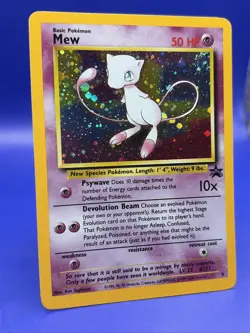 Pokemon Card Mew HOLO Black Star Promo #9 LP SWIRL - Image 2