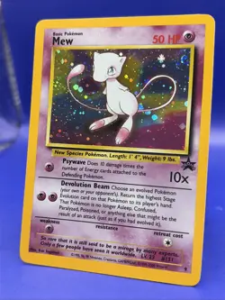 Pokemon Card Mew HOLO Black Star Promo #9 LP SWIRL - Image 3