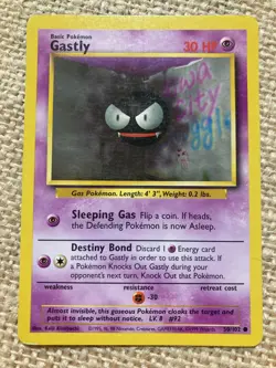 Ghastly 50/102 Nintendo Wizards Gamefreak 1999 Pokemon Card BASE SET TCG NM - Image 1