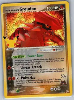 Team Magma's Groudon 9/95 Celebrations: Classic Collection - Pokemon Card - NM - Image 1