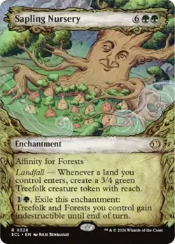 x1 Sapling Nursery - Foil - Showcase R MTG Lorwyn Eclipsed M/NM, English - Image 1