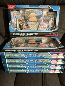 Lot 10-Pokemon TCG Greninja & Kingdra ex/Snorlax & Blissey ex Collection Boxes - Image 2