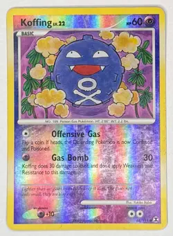 Pokemon TCG - Koffing, Rising Rivals, 68/111, Reverse Holo, MP, US Listing - Image 2