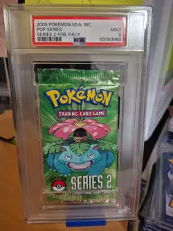 2005 Pokemon Pop Series 2 SEALED Booster PACK PSA 9 MINT 83393968 - Image 1