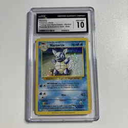 Pokemon 2023 Wartortle 002/032 Blastoise & Suicune ex Deck HOLO CGC 10 Mint - Image 1