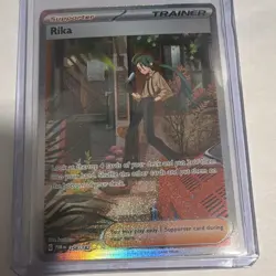 Pokemon Rika 258/182 SV04: Paradox Rift Full Art Trainer Holo Rare - Image 1