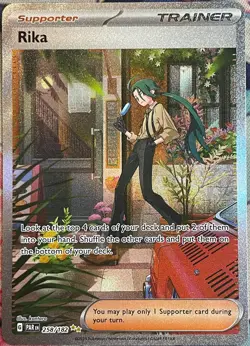 Rika Special Illustration Rare - 258/182 - Paradox Rift Pokemon 2023 - Image 1