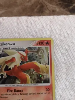 2008 Pokemon, Great Encounters, #1/106 Blaziken LV.56, Holo Rare With Swirl 🍥 - Image 3