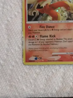 2008 Pokemon, Great Encounters, #1/106 Blaziken LV.56, Holo Rare With Swirl 🍥 - Image 5