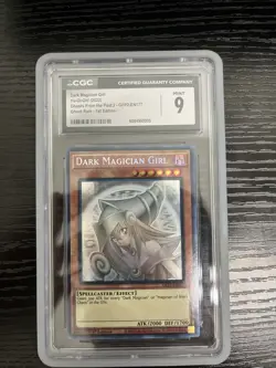 CGC 9 MINT Yugioh Dark Magician Girl GFP2-EN177 Ghost Rare 1st Edition - Image 1
