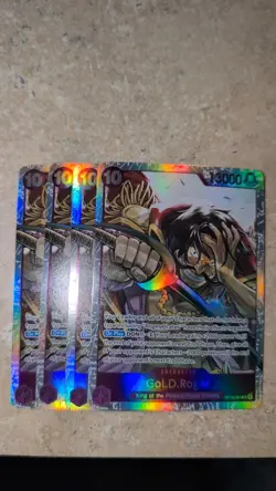 4x OP13-064 Gol D Roger SR Playset -One Piece TCG- Carrying On His Will English - Image 1